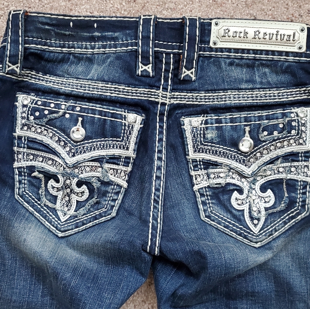 Rock Rival Celinda mid rise boot jeans
